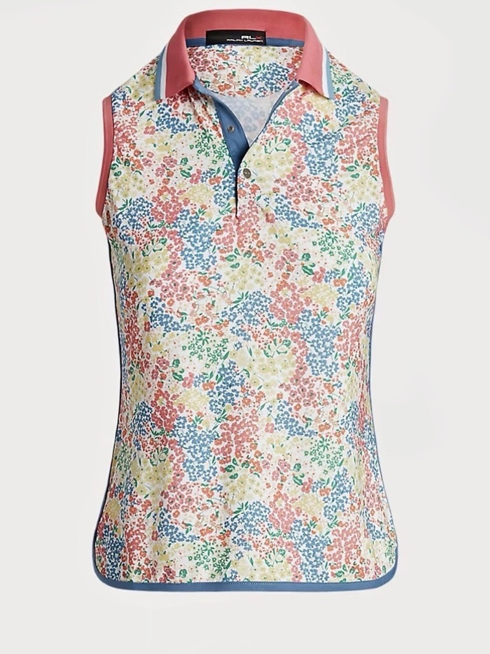 Ralph Lauren Floral Sleeveless Polo in Multicolor Like New